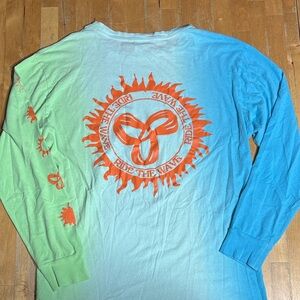 TNA Blue and Green Ombre Long Sleeve Shirt